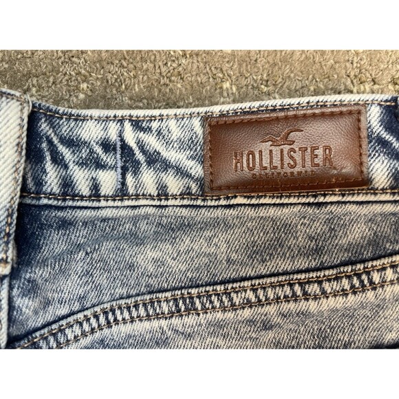 Hollister 0R W 24 L 27 Women’s Jeans Distressed Patchwork Ultra, High-Rise Mom - Picture 12 of 12